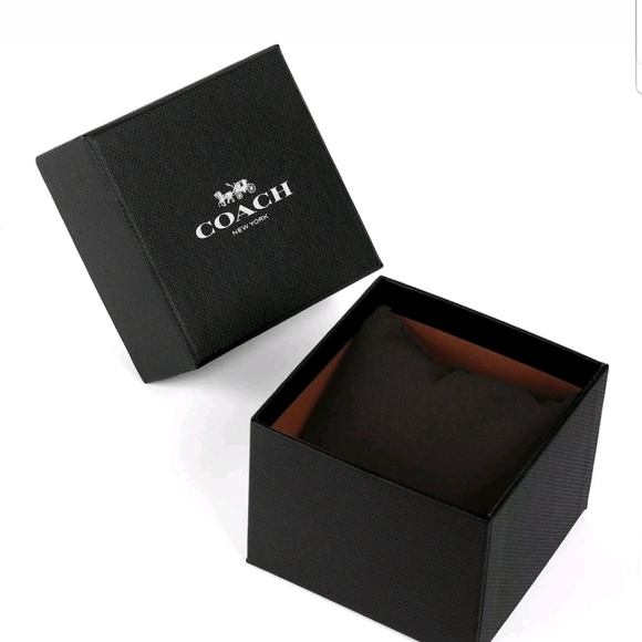 Coach Womens Boyfriend Fuchsia Logo-Embossed Watch - Picture 7 of 8